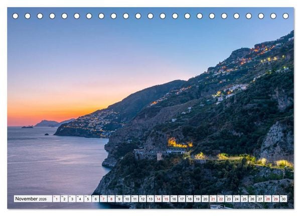 Produktbild: Landschaften an der Amalfi K&uuml;ste (Tischkalender 2026 DIN A5 quer), CALVENDO Monatskalender