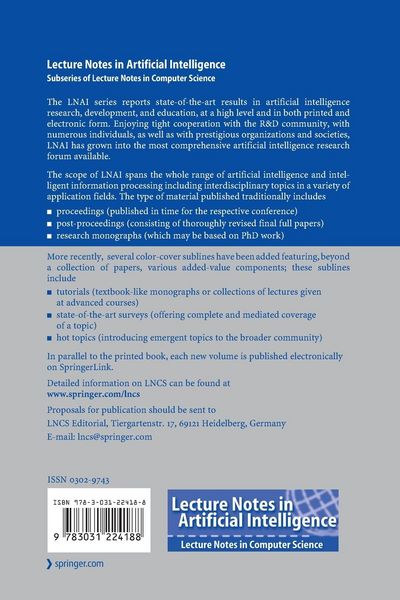 Produktbild: Advances in Artificial Intelligence &ndash; IBERAMIA 2022