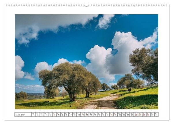 Produktbild: Die Magie der Olivenhaine (Wandkalender 2027 DIN A2 quer), CALVENDO Monatskalender