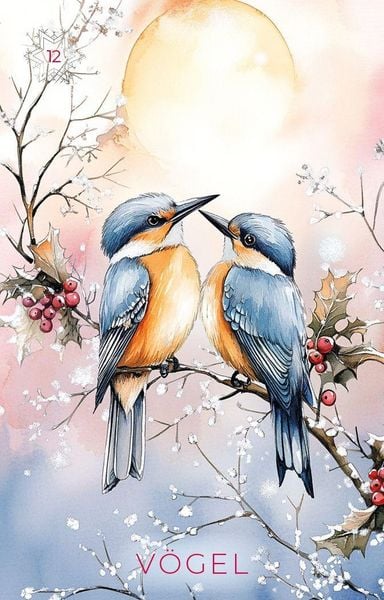 Produktbild: Frosted Dreams Lenormand - 38 farbige Lenormand-Karten und ein 68-seitiges Booklet in Faltschachtel