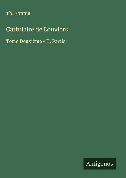 Produktbild: Cartulaire de Louviers