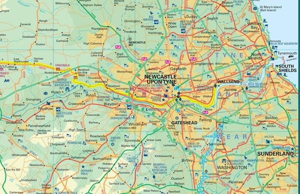Produktbild: Hadrian's Wall Path National Trail Map
