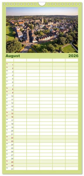 Produktbild: Familienplaner 2026 - Am Niederrhein - Xanten mit 5 Spalten (Wandkalender, 21 x 45 cm) CALVENDO