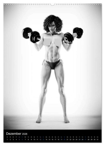 Produktbild: Kraft-Akt - Fitnessgirls in erotischen Abbildungen (hochwertiger Premium Wandkalender 2026 DIN A2 hoch), Kunstdruck in Hochglanz
