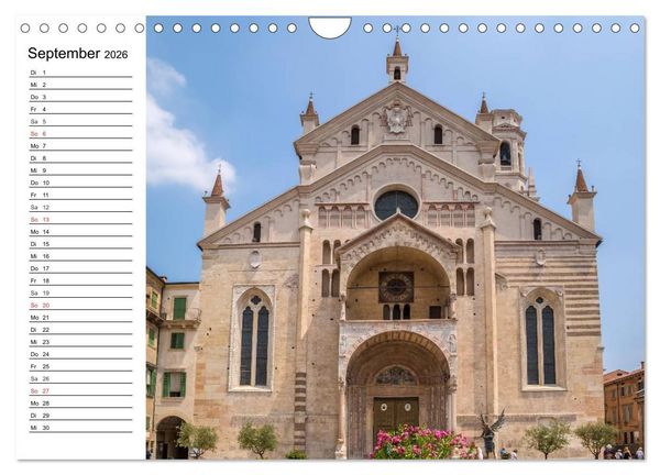 Produktbild: VERONA Historisches Stadtherz (Wandkalender 2026 DIN A4 quer), CALVENDO Monatskalender