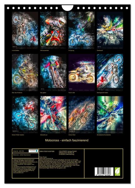 Produktbild: Motocross - einfach faszinierend (Wandkalender 2026 DIN A4 hoch), CALVENDO Monatskalender