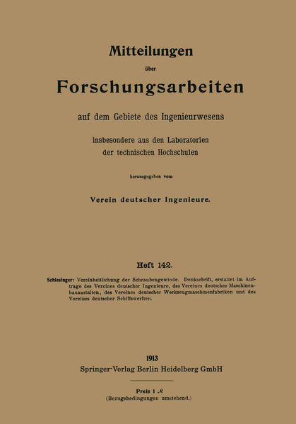 Produktbild: Mitteilungen &uuml;ber Forschungsarbeiten auf dem Gebiete des Ingenieurwesens, insbesondere aus den Laboratorien der technischen Hochschulen