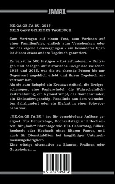 Produktbild: ME.GA.GE.TA.BU. 2015 - Mein ganz geheimes Tagebuch
