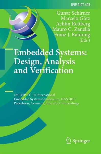 Produktbild: Embedded Systems: Design, Analysis and Verification