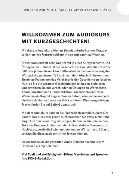 Produktbild: PONS Franz&ouml;sisch lernen mit Kurzgeschichten