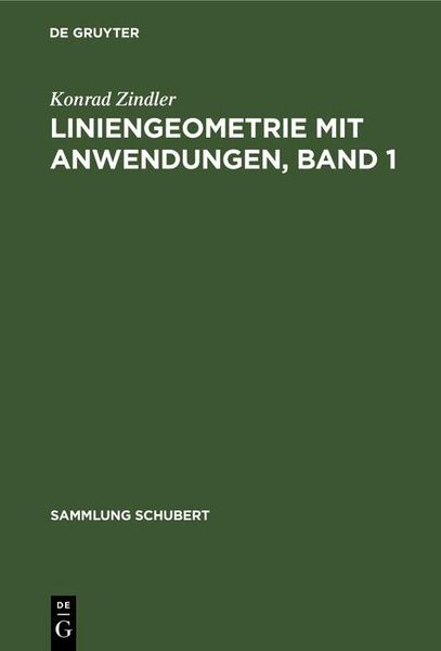 Produktbild: Liniengeometrie mit Anwendungen