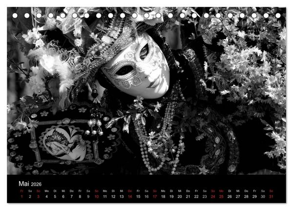 Produktbild: BLACK 'N WHITE (Tischkalender 2026 DIN A5 quer), CALVENDO Monatskalender