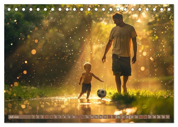Produktbild: Fu&szlig;ball im Blut (Tischkalender 2026 DIN A5 quer), CALVENDO Monatskalender