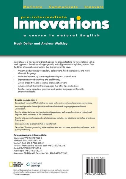 Produktbild: Innovations Pre-Intermediate Coursebook