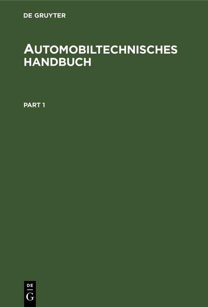 Produktbild: Automobiltechnisches Handbuch