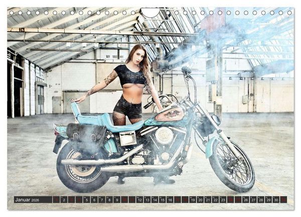 Produktbild: Motorr&auml;der und Sexy Girls (Wandkalender 2026 DIN A4 quer), CALVENDO Monatskalender