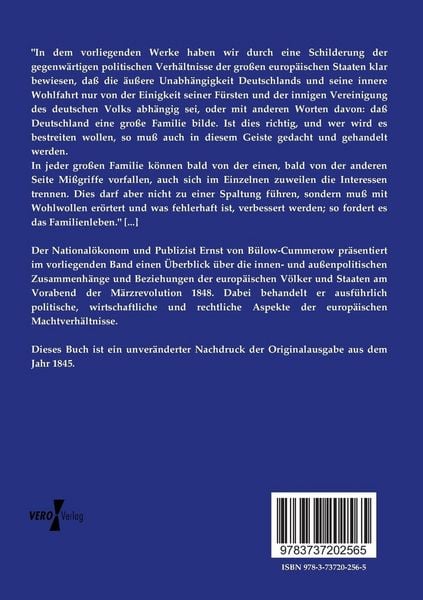 Produktbild: Die europ&auml;ischen Staaten nach ihren innern und &auml;u&szlig;ern politischen Verh&auml;ltnissen