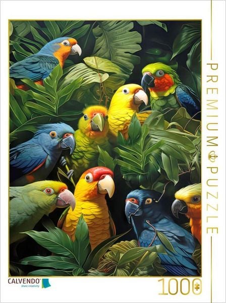 CALVENDO Puzzle Humor im Dschungel | 1000 Teile Lege-Größe 64x48cm Foto-Puzzle für glückliche Stunden