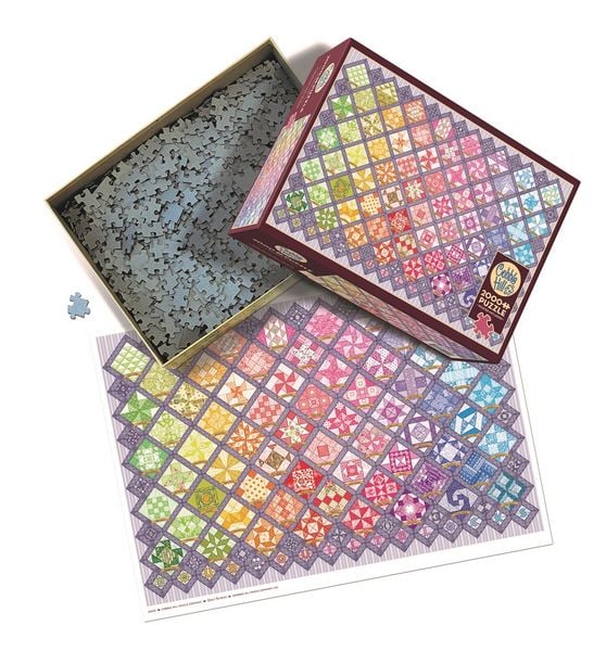 Produktbild: Quilt mit bunten Quadraten 2000 Teile