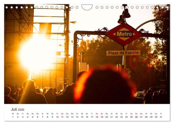 Produktbild: Madrid - Spaniens bezaubernde Hauptstadt. (Wandkalender 2026 DIN A4 quer), CALVENDO Monatskalender