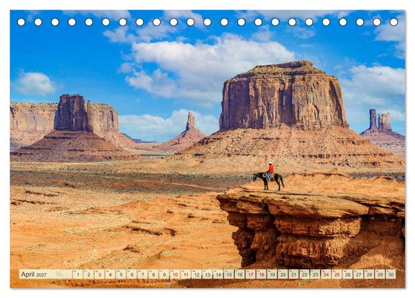 Produktbild: Unterwegs in ARIZONA (Tischkalender 2027 DIN A5 quer), CALVENDO Monatskalender