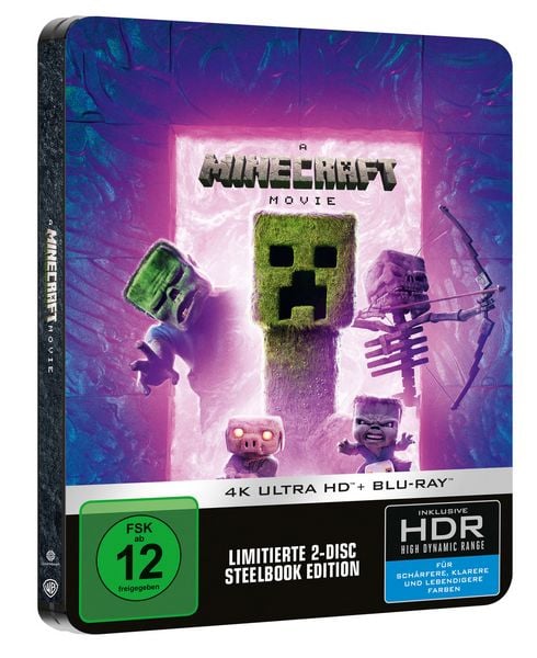 Ein Minecraft Film - Steelbook - Limited Edition (4K Ultra HD) (+ Blu-ray), Blu-ray 4K
