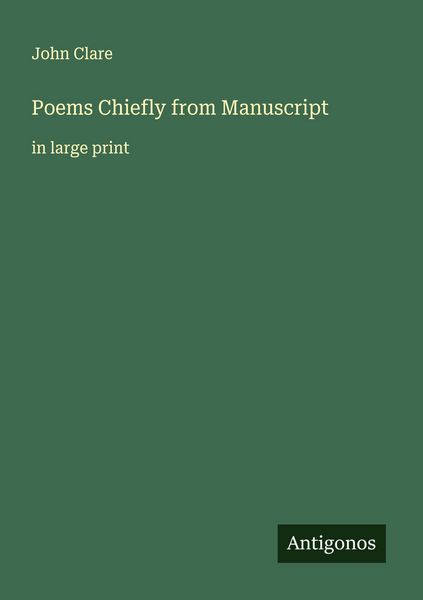 Produktbild: Poems Chiefly from Manuscript