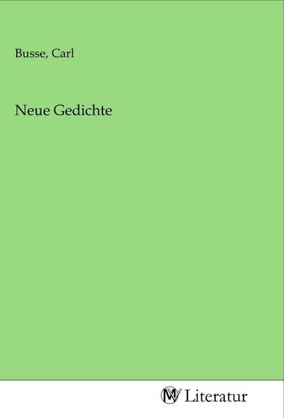 Neue Gedichte, Taschenbuch von , MV-Literatur, 9783968745053