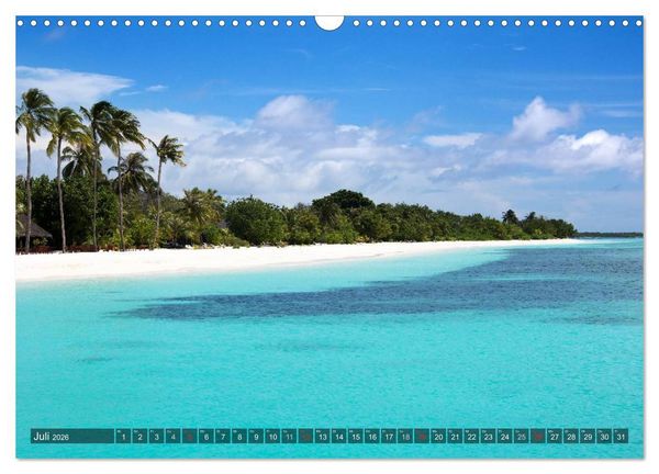 Produktbild: Malediven - Inseltraum im Paradies (Wandkalender 2026 DIN A3 quer), CALVENDO Monatskalender