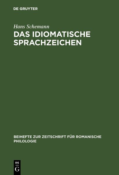 Produktbild: Das idiomatische Sprachzeichen