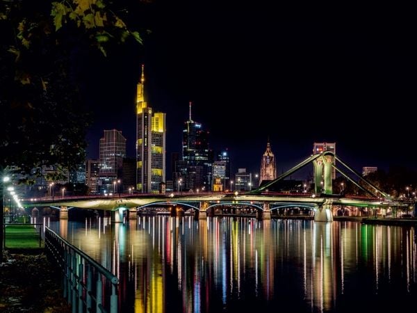 Produktbild: Die Frankfurter Skyline bei Nacht (Puzzle)