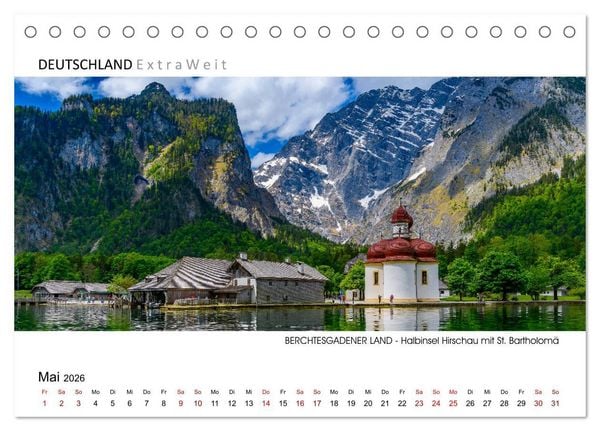 Produktbild: Impressionen aus dem Berchtesgadener Land (Tischkalender 2026 DIN A5 quer), CALVENDO Monatskalender