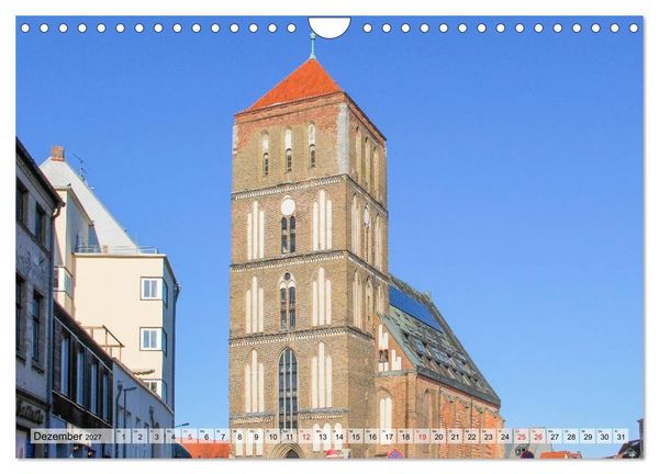 Produktbild: Hansestadt Rostock Historischer Stadtkern bis Warnem&uuml;nde (Wandkalender 2027 DIN A4 quer), CALVENDO Monatskalender
