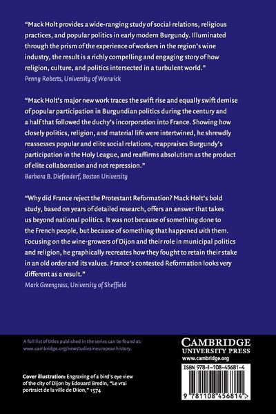 Produktbild: The Politics of Wine in Early Modern France