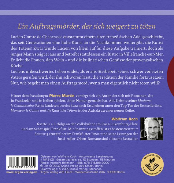 Monsieur le Comte und die Kunst des Tötens