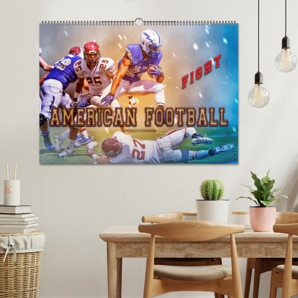 Produktbild: American Football - Fight (Wandkalender 2026 DIN A2 quer), CALVENDO Monatskalender