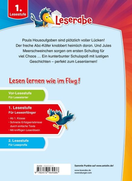 Produktbild: Leserabe Sonderausgaben - Schulabenteuer zum Lesenlernen