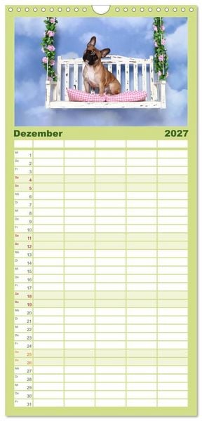 Produktbild: Familienplaner 2027 - Der Bully - Kalender Familienplaner hoch mit 5 Spalten (Wandkalender, 21 x 45 cm) CALVENDO