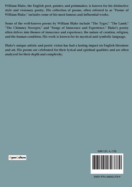 Produktbild: Poems of William Blake