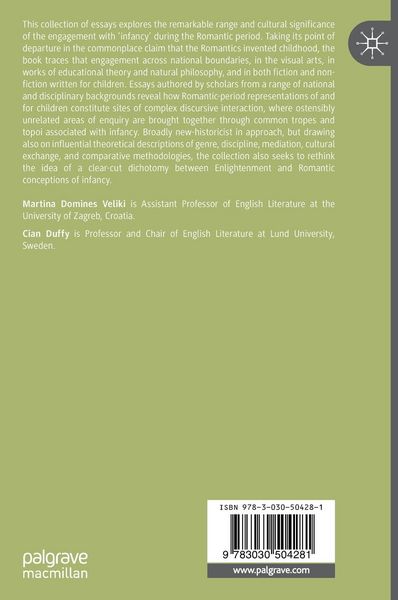 Produktbild: Romanticism and the Cultures of Infancy