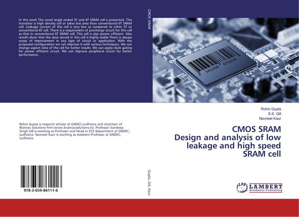 Produktbild: CMOS SRAM Design and analysis of low leakage and high speed SRAM cell