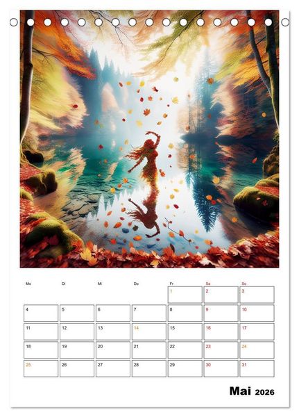 Produktbild: Bl&auml;tter - Visionen (Tischkalender 2026 DIN A5 hoch), CALVENDO Monatskalender