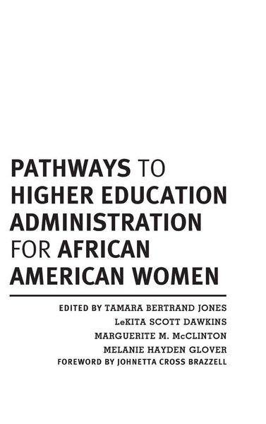 Produktbild: Pathways to Higher Education Administration for African American Women
