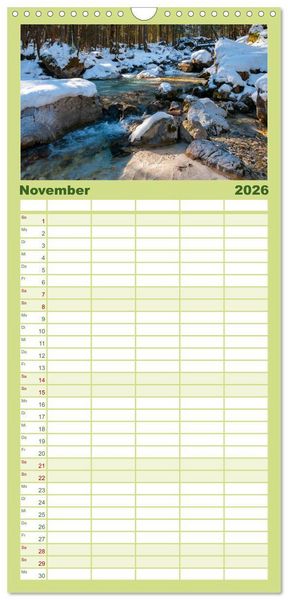 Produktbild: Familienplaner 2026 - Rund um den Hintersee und Zauberwald mit 5 Spalten (Wandkalender, 21 x 45 cm) CALVENDO