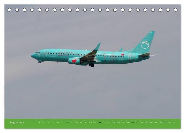 Produktbild: Die sch&ouml;nsten Flugzeug-Bemalungen (Tischkalender 2027 DIN A5 quer), CALVENDO Monatskalender