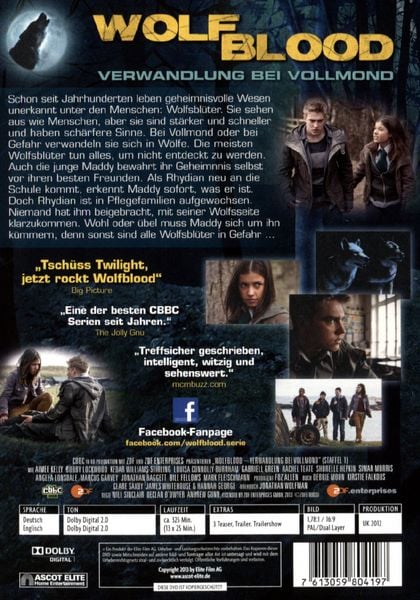 Produktbild: Wolfblood - Verwandlung bei Vollmond - Staffel 1 [3 DVDs]