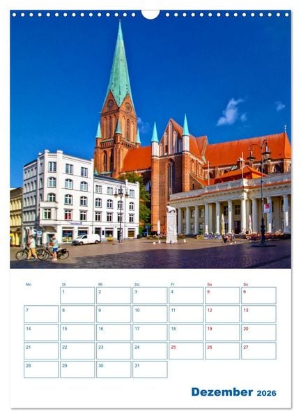 Produktbild: Residenzstadt Schwerin - Mecklenburg-Vorpommern - Terminplaner (Wandkalender 2026 DIN A3 hoch), CALVENDO Monatskalender