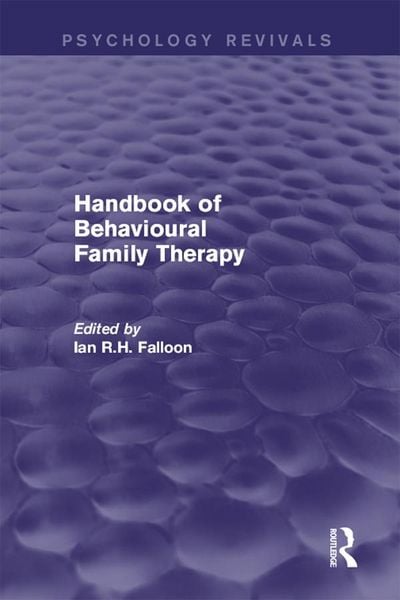 Produktbild: Handbook of Behavioural Family Therapy