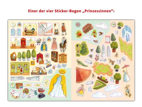 Produktbild: Wieso? Weshalb? Warum? Stickerheft - Prinzessinnen