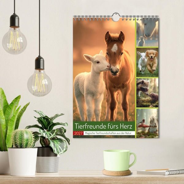 Produktbild: Tierfreunde f&uuml;rs Herz (Wandkalender 2027 DIN A4 hoch), CALVENDO Monatskalender